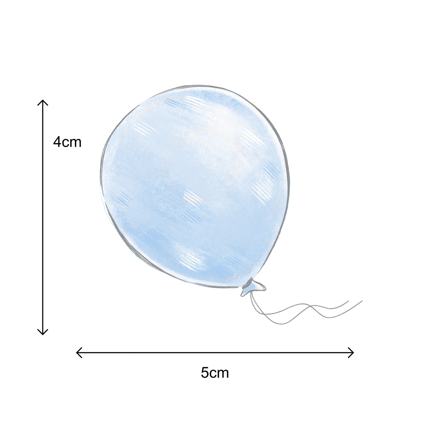 Balloon Stickers - Blue and Pink