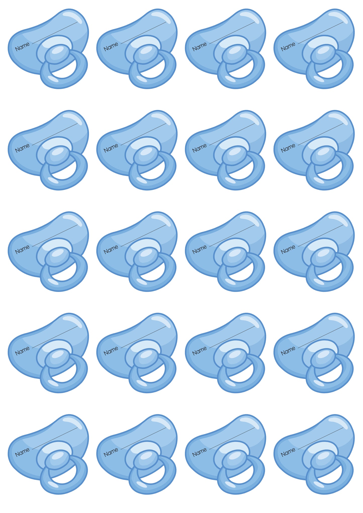 Dummy Stickers - Blue