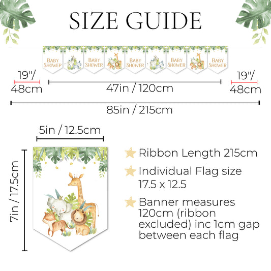 Baby Shower Banner in Safari Theme