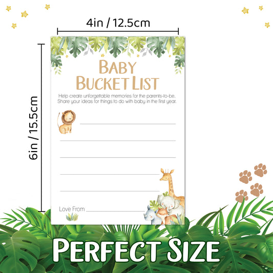 Baby Bucket List in Safari Theme