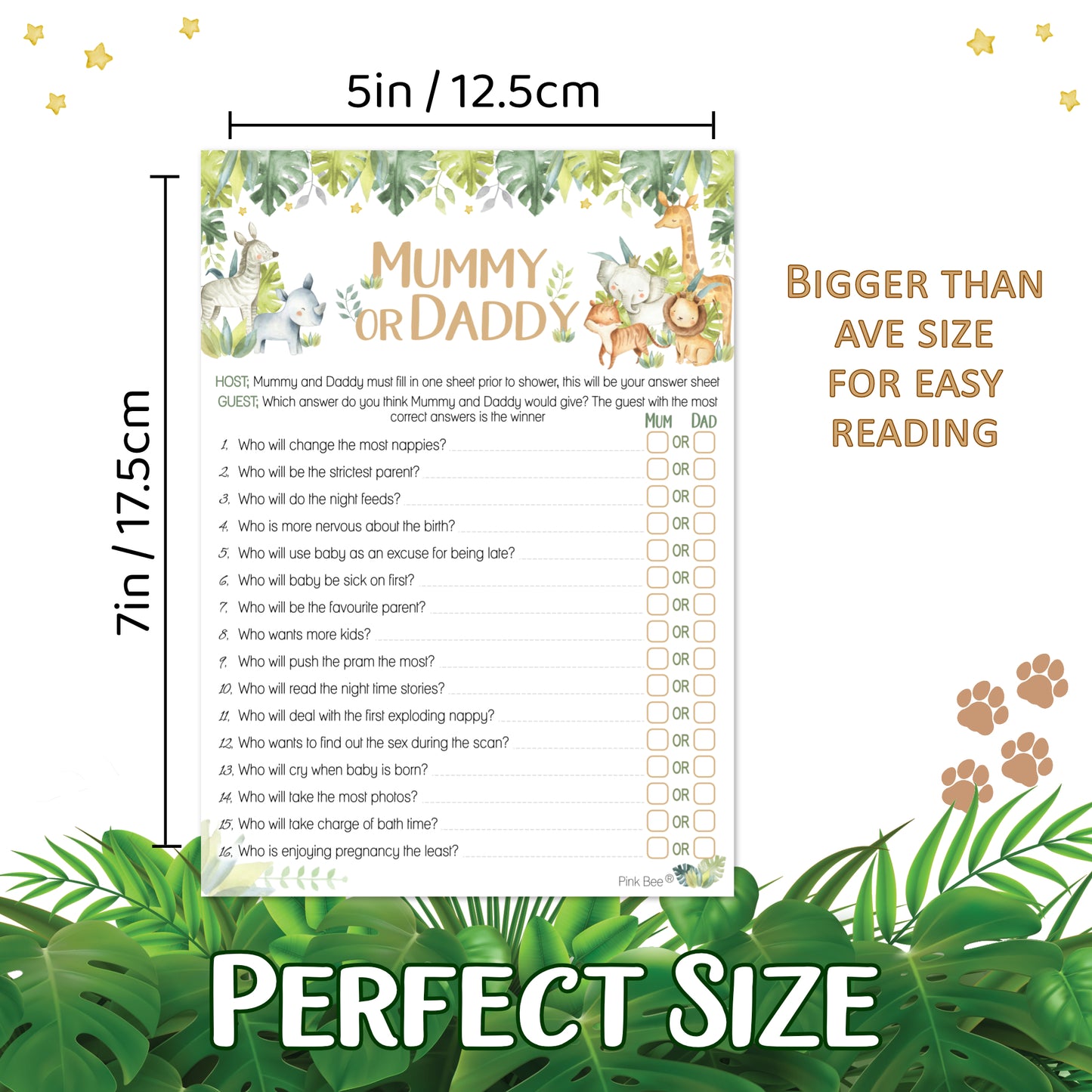 Baby Safari Mummy or Daddy Game
