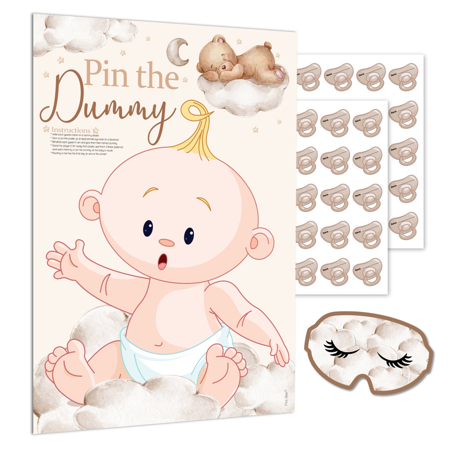 Teddy Pin the Dummy Game