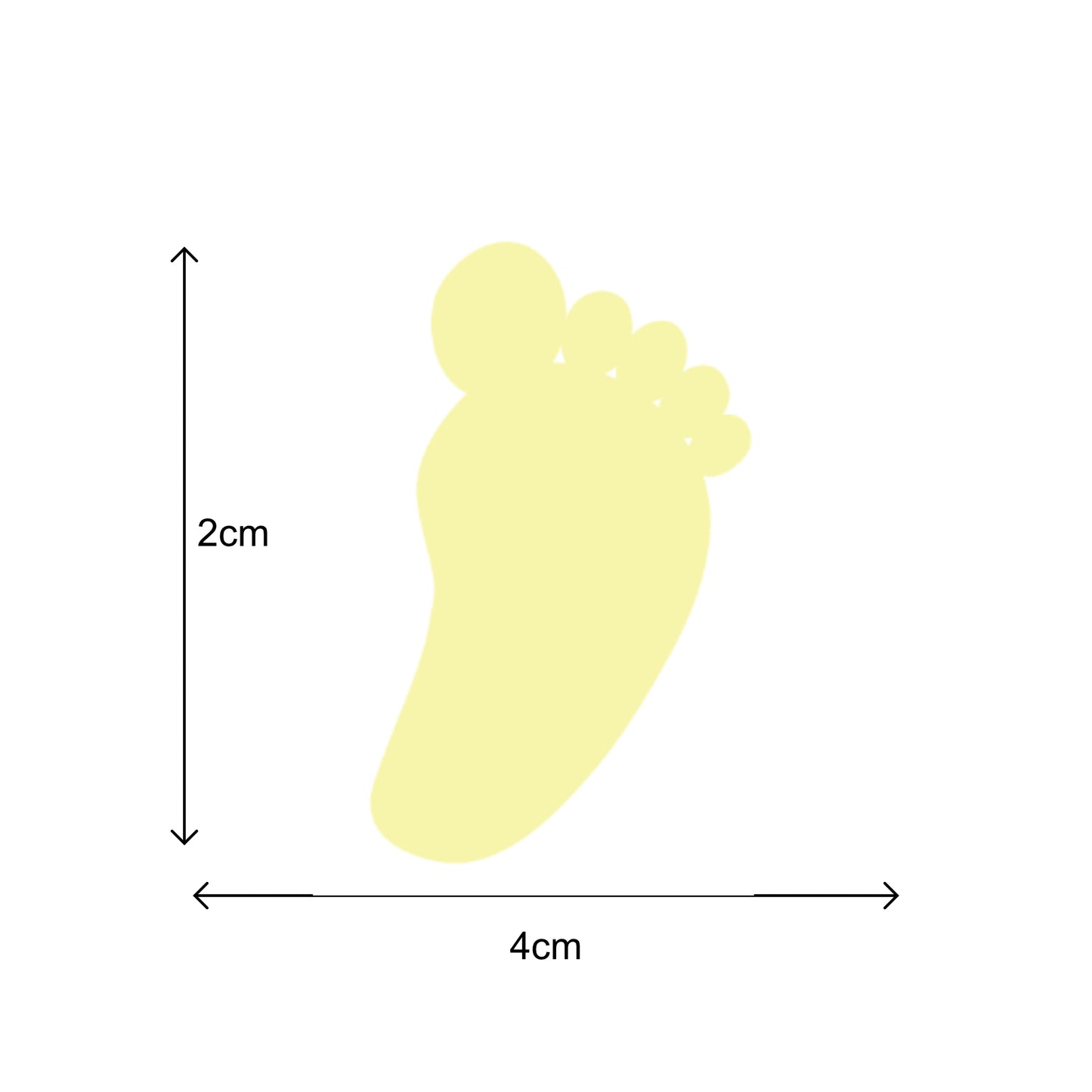 Foot Print Stickers - Pastel