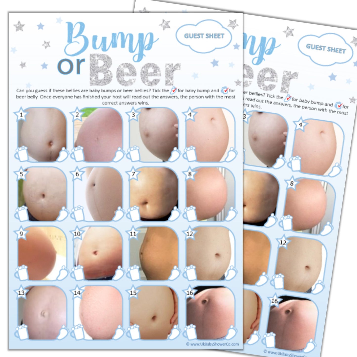 Bump or Beer Party Game - Uk Baby Shower Co ltd