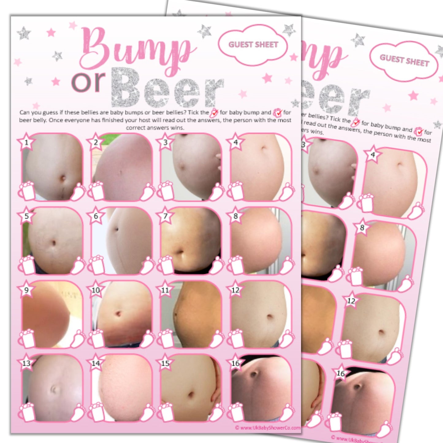 Bump or Beer Party Game - Uk Baby Shower Co ltd