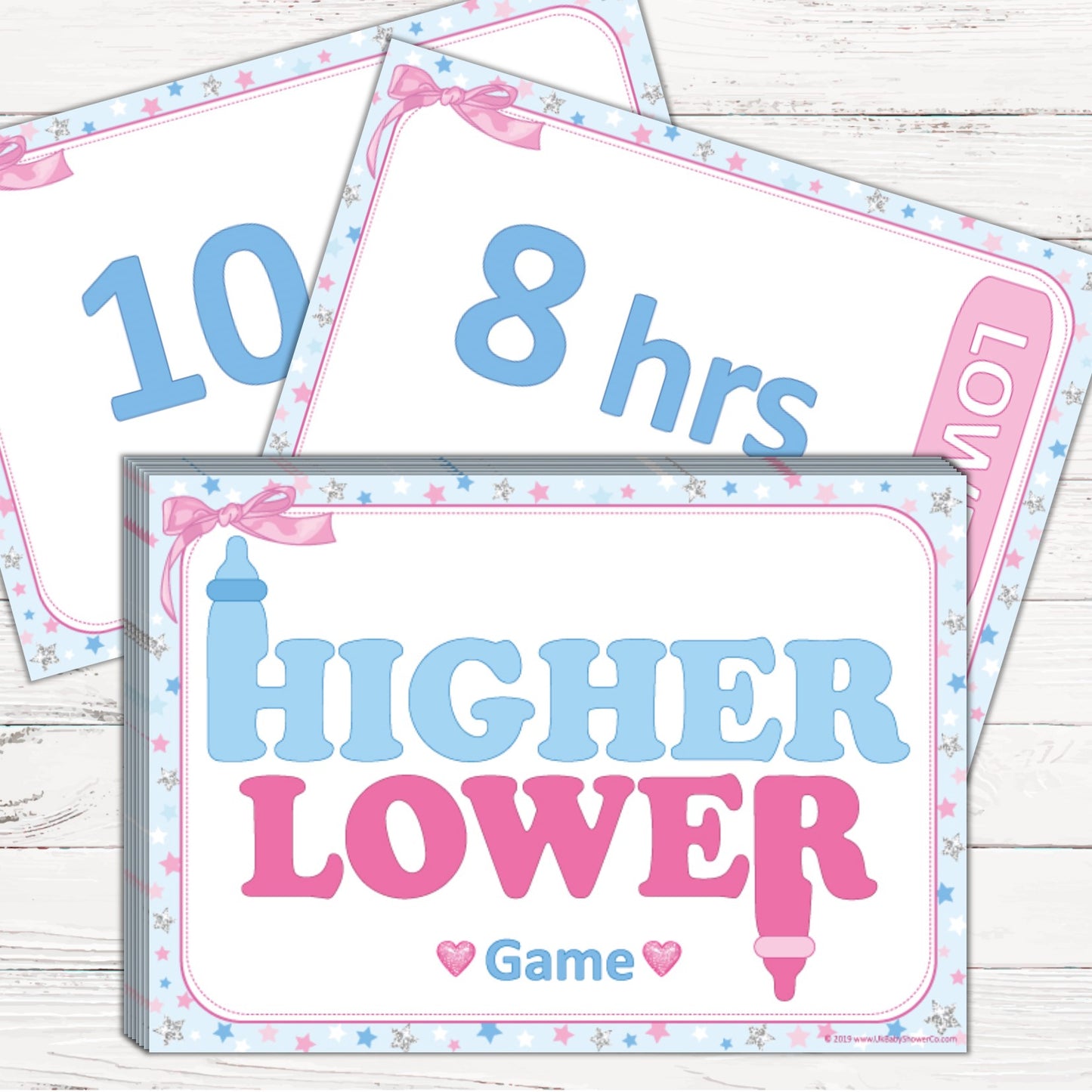 **NEW IN** Higher or Lower Game - Uk Baby Shower Co ltd