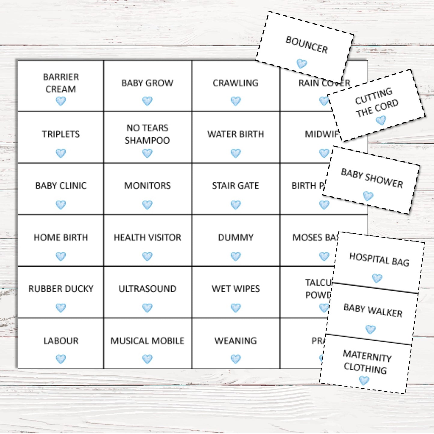 Baby Bingo Game - Stars - Uk Baby Shower Co ltd