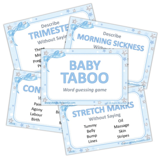 Baby Shower Taboo Game - Uk Baby Shower Co ltd