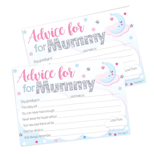 Unisex Moon and Stars Advice Cards