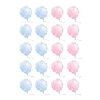 Balloon Stickers - Blue and Pink