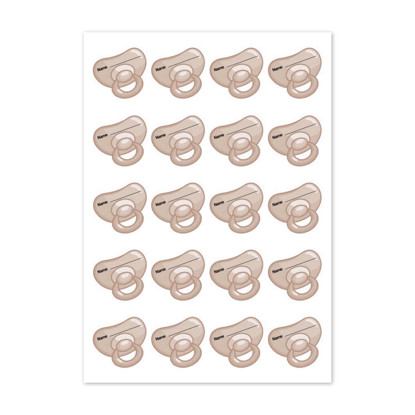 Dummy Stickers - Beige