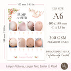 Berry Sweet Baby Shower Bump or Beer Picture Quiz Game