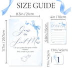 Baby Shower Game Guess the Sweet Mess Game In Pretty Blue Bow Theme for Baby Boys