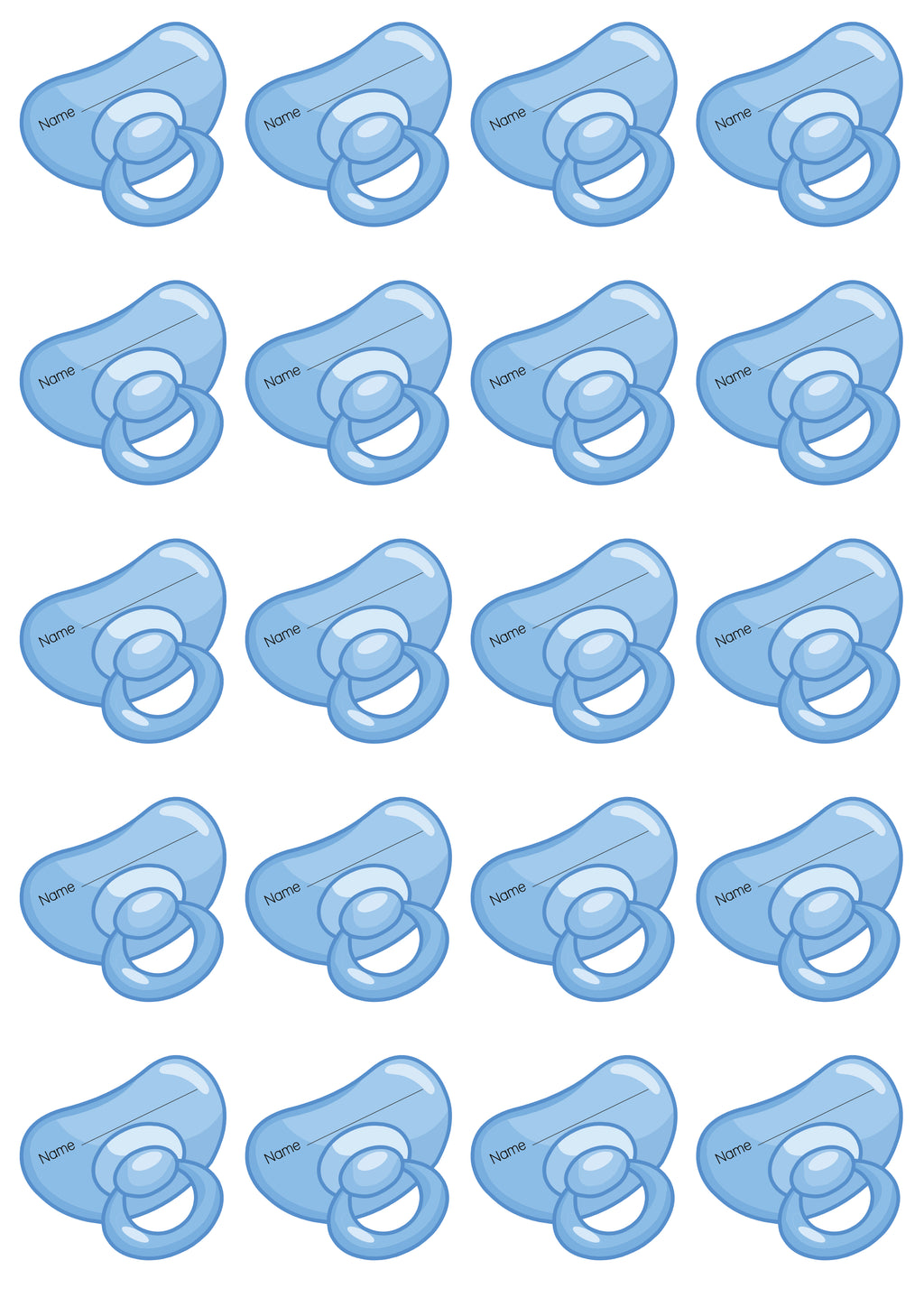 Dummy Stickers - Blue