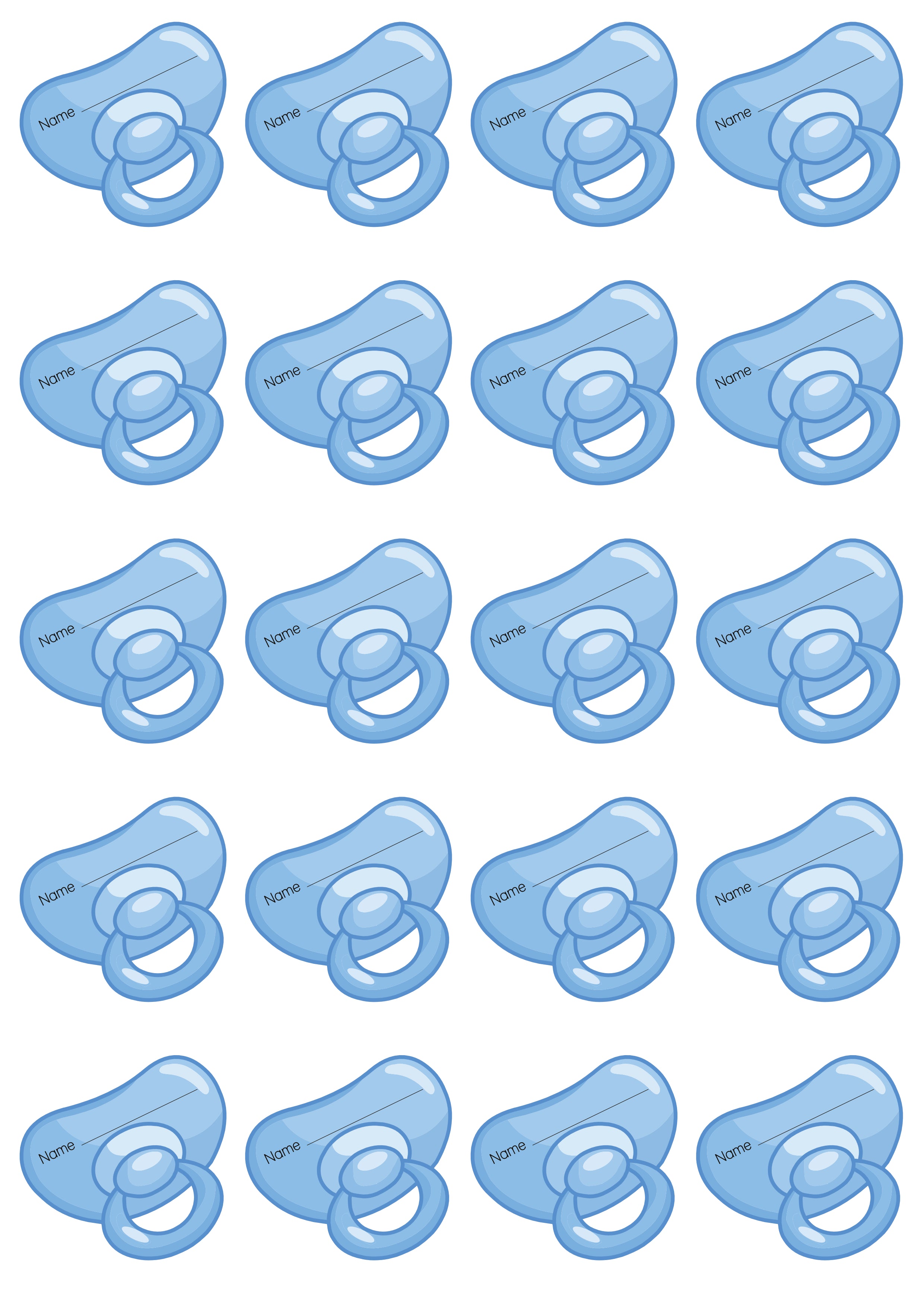 Dummy Stickers - Blue