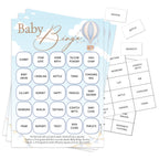 Baby Bingo Game in Up, Up and Away Theme Blue