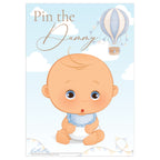 Baby Shower Game Pin the Dummy in our Blue Up, Up and Away theme for Baby Boys