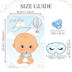 Baby Shower Game Pin the Dummy in our Blue Up, Up and Away theme for Baby Boys