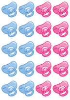 Dummy Stickers - Blue and Pink