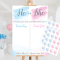 He or She Gender Reveal Voting Sign Guessing Game