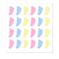 Foot Print Stickers - Pastel