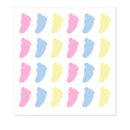 Foot Print Stickers - Pastel