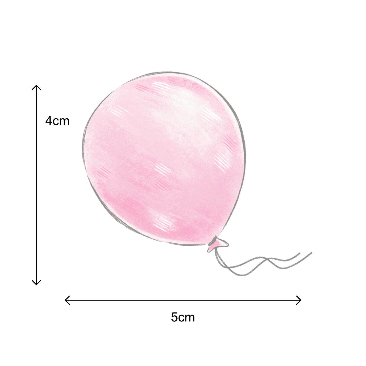 Balloon Stickers - Blue and Pink