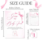 NEW - Pretty Pink Bow Theme Guess the Baby Food Game