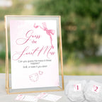 Baby Shower Game Guess the Sweet Mess In Pretty Pink Bow Theme for Baby Girls