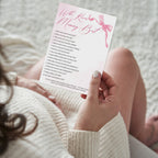 Baby Shower Game Who Knows Mummy Best in Pink Bow Theme