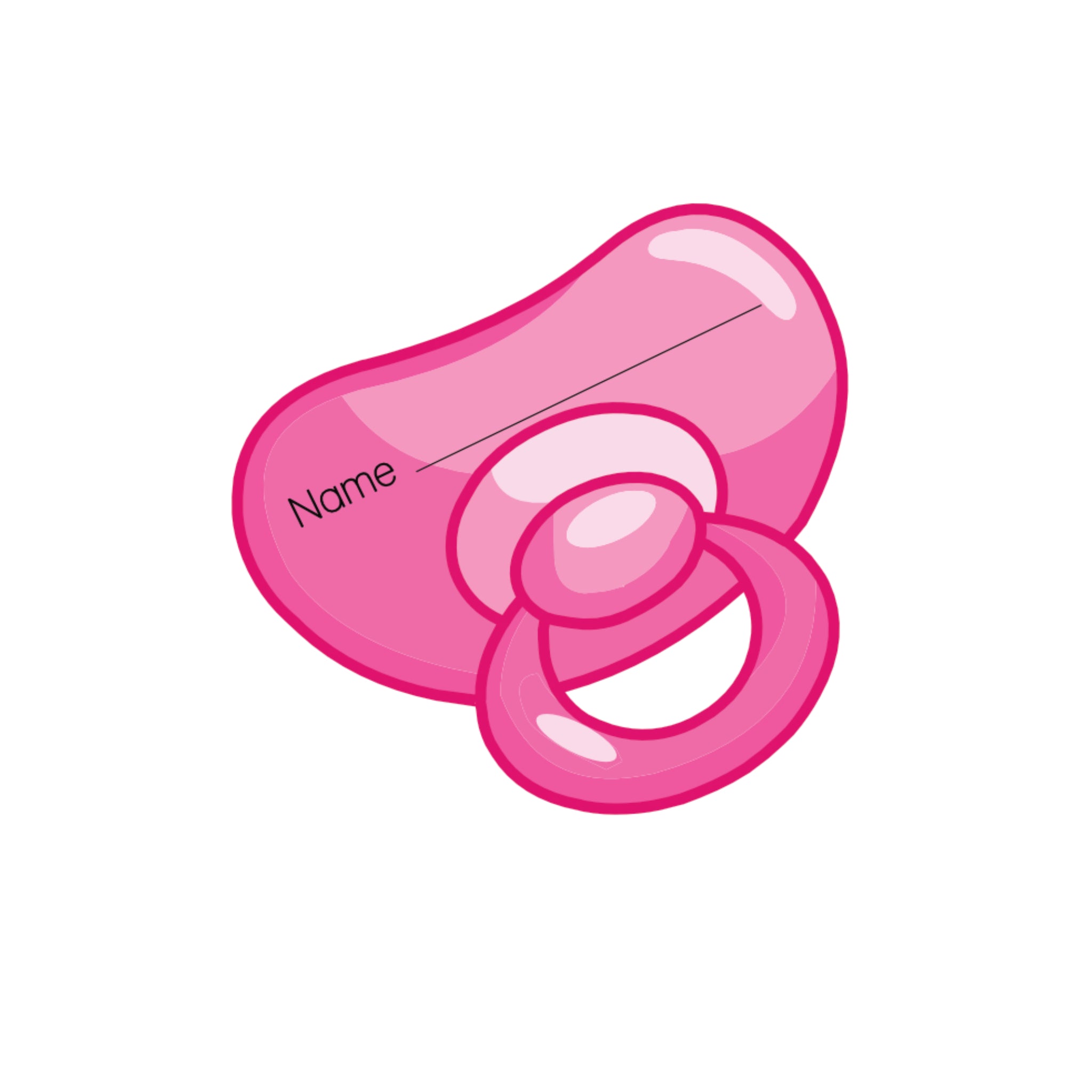 Dummy Stickers - Pink