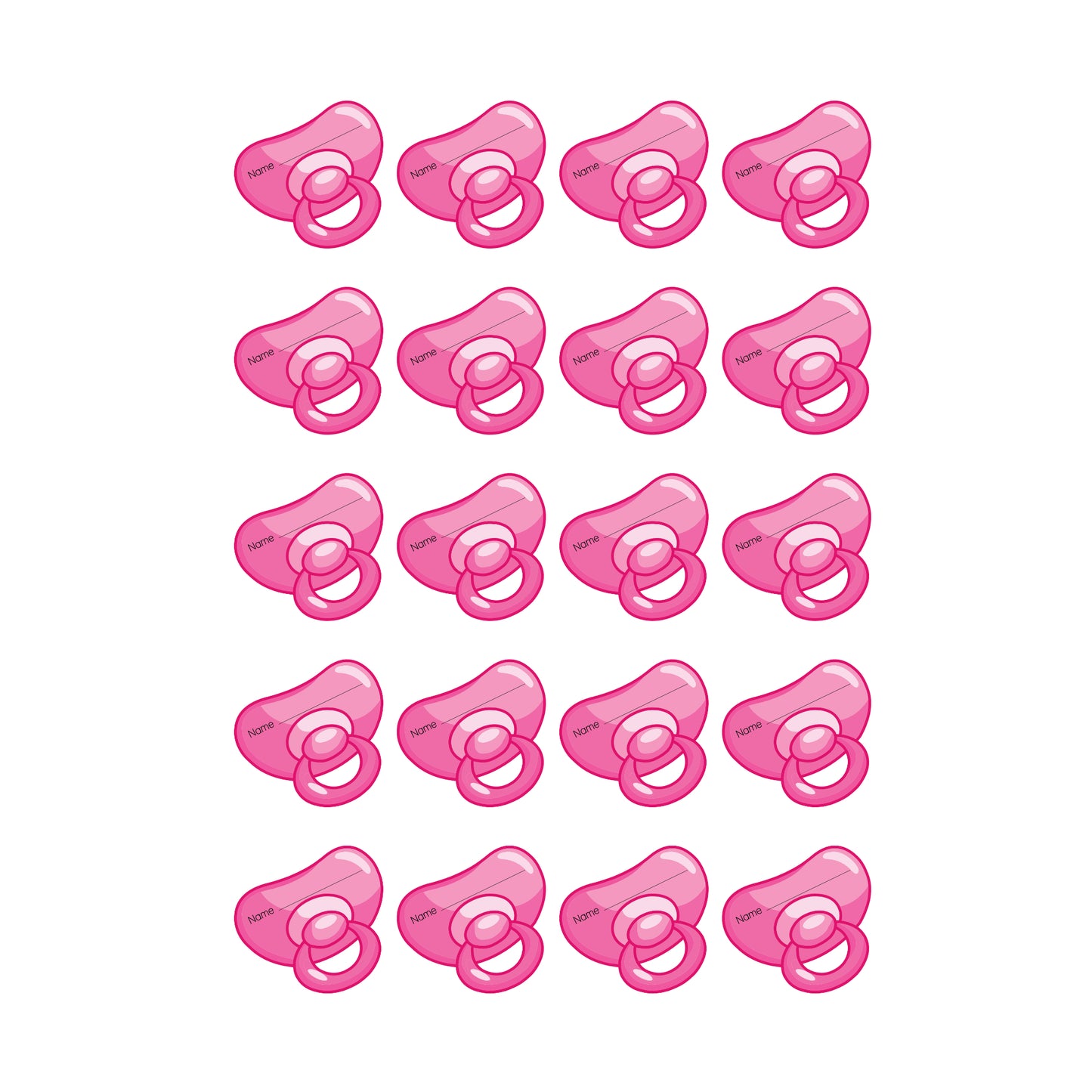 Dummy Stickers - Pink