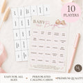 Pink Teddy Bear Baby Shower Bingo Game for Girls