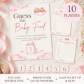 Pink Teddy Bear Guess the Baby Food Baby Shower Game
