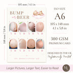 Pink Teddy Bear Baby Shower Bump or Beer Picture Quiz Game