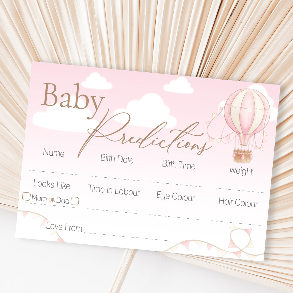 Up Up and Away Pink Prediction Cards