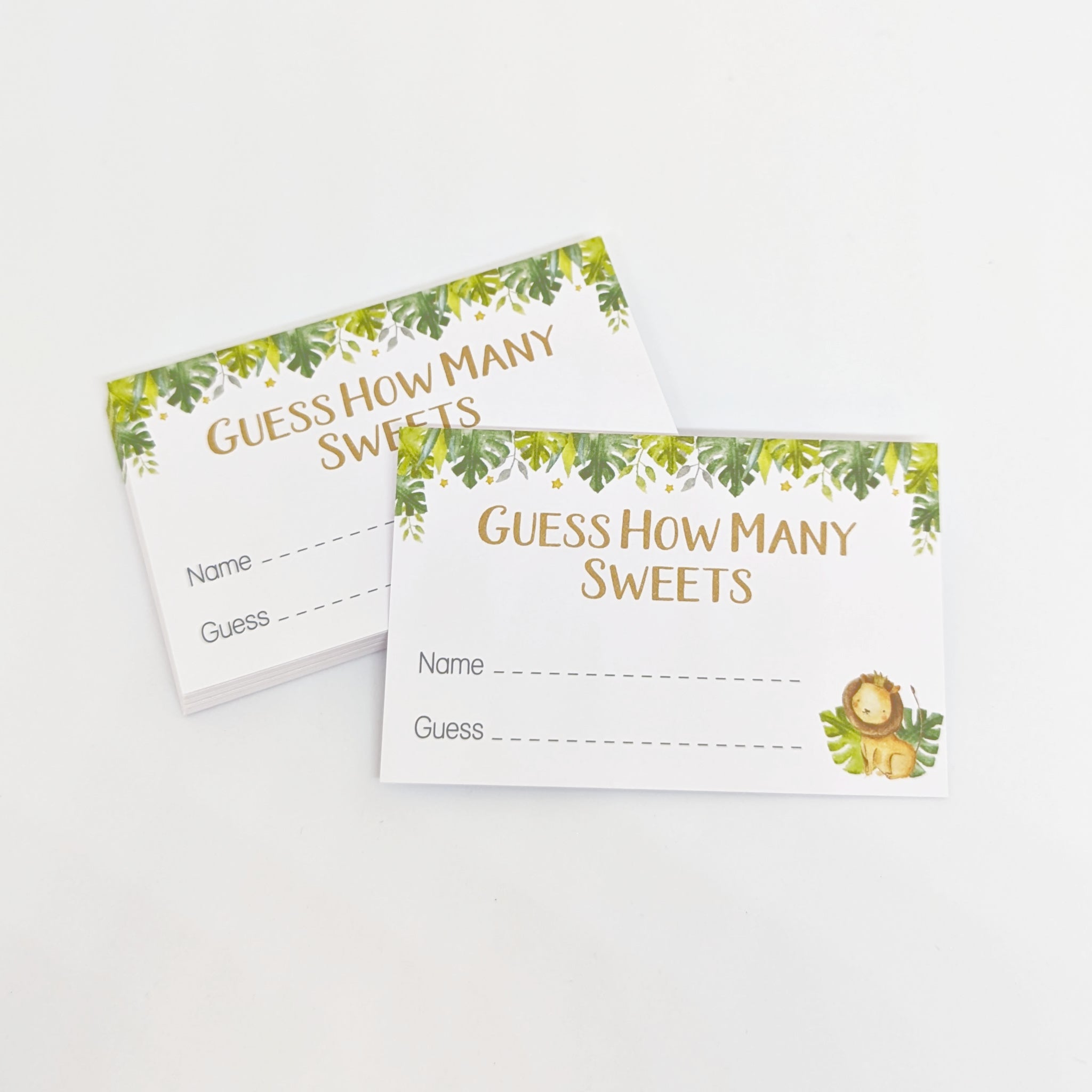 Safari Guess the Sweet Baby Shower Game