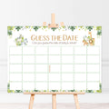 Safari Theme Guess the Date Baby Shower Activity