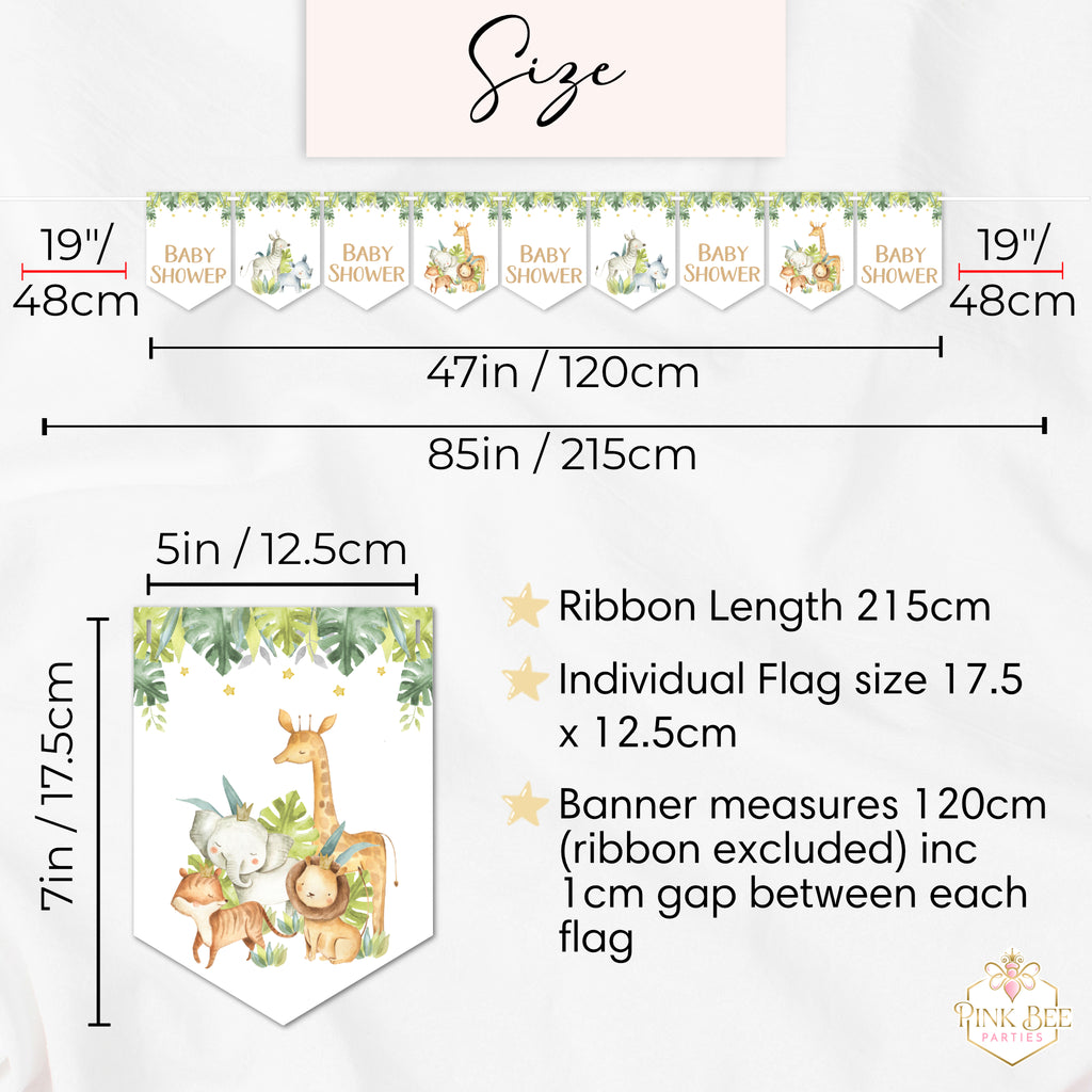 Baby Shower Banner in Safari Theme