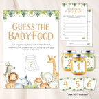 Safari Themed Guess the Baby Food Game