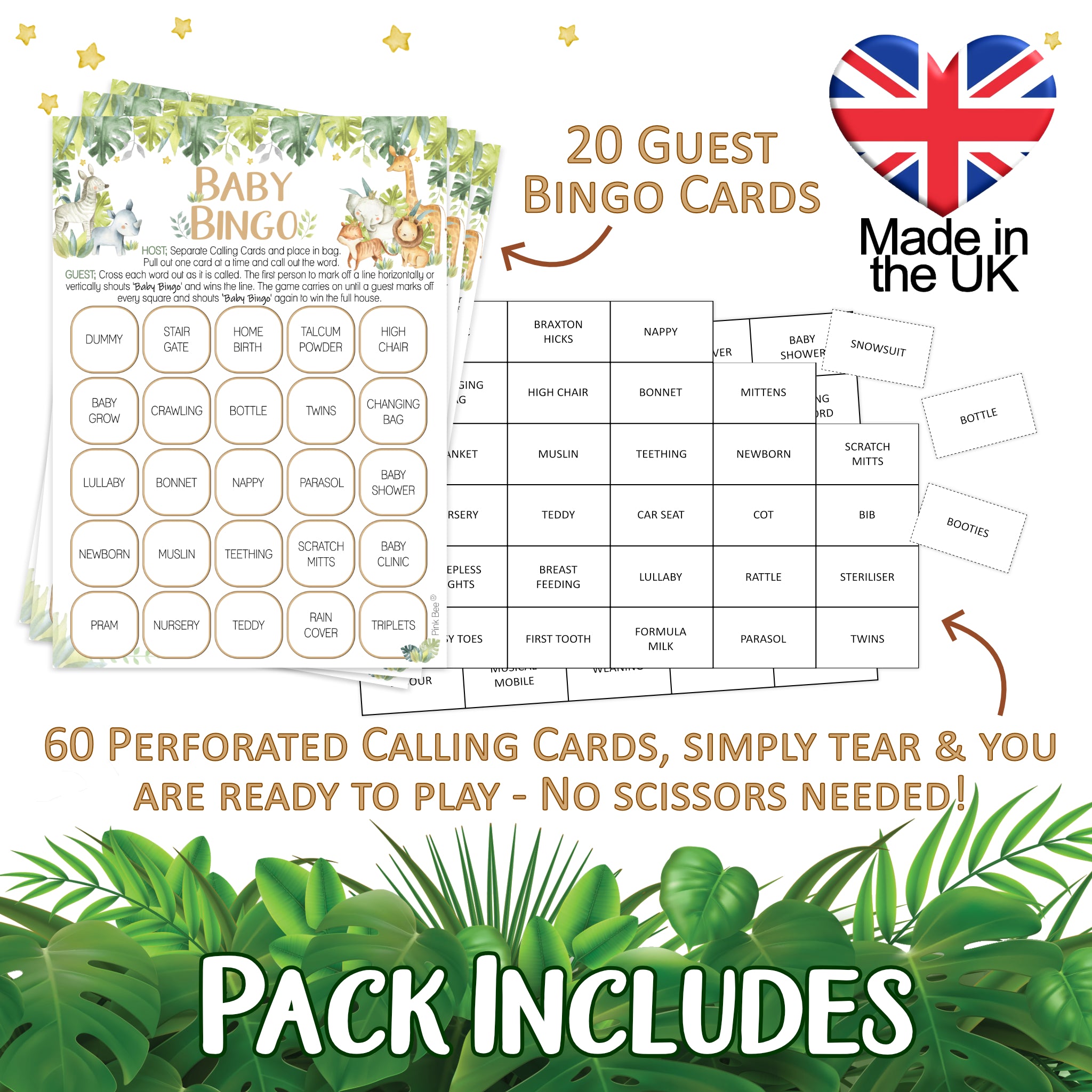 Baby Safari Bingo Game