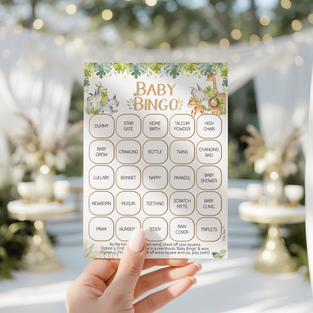 Baby Safari Bingo Game