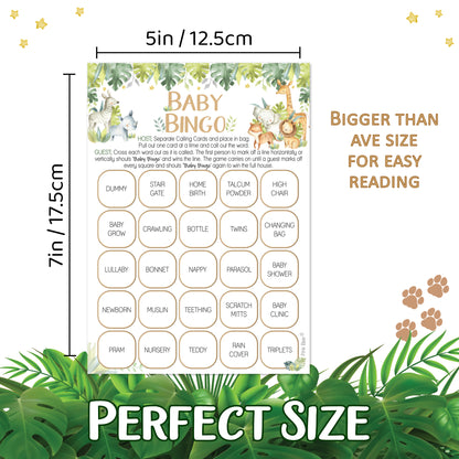 Baby Safari Bingo Game