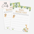Baby Bucket List in Safari Theme