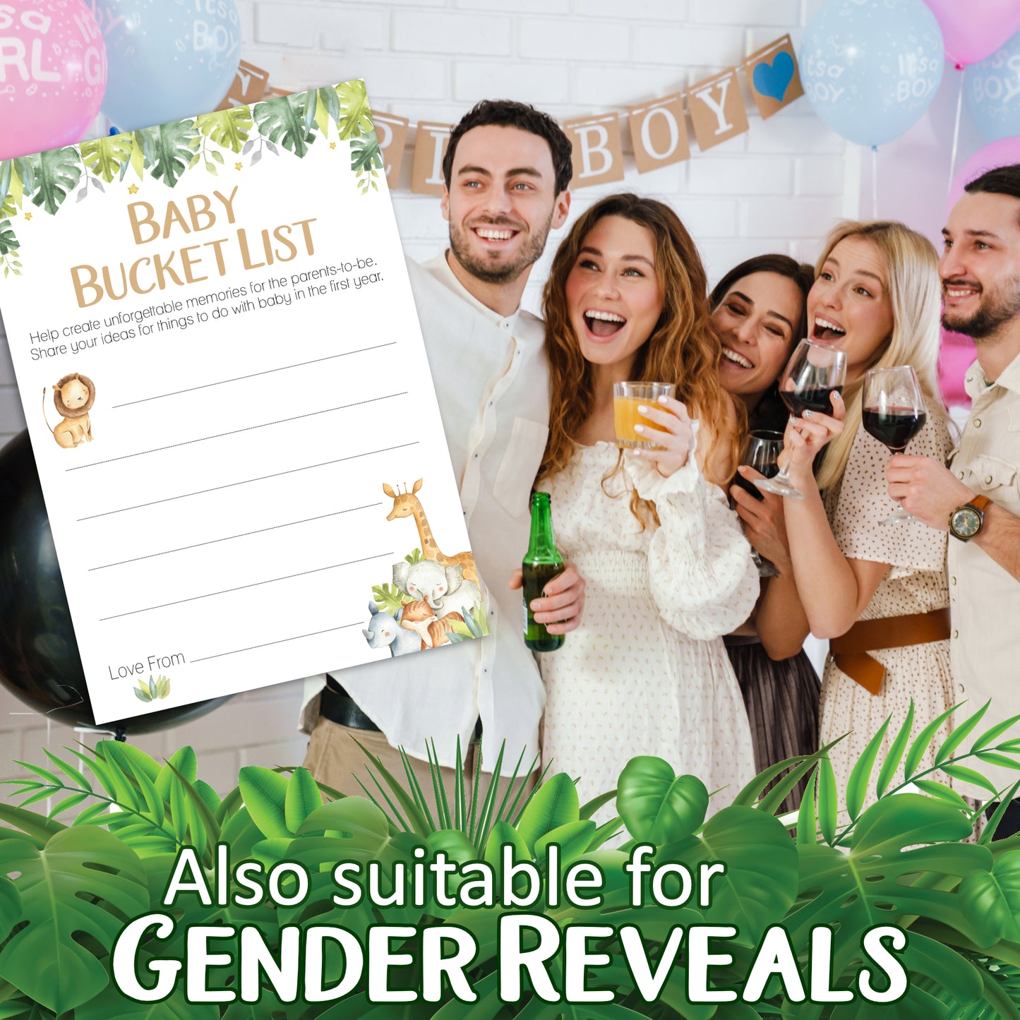 Baby Bucket List in Safari Theme
