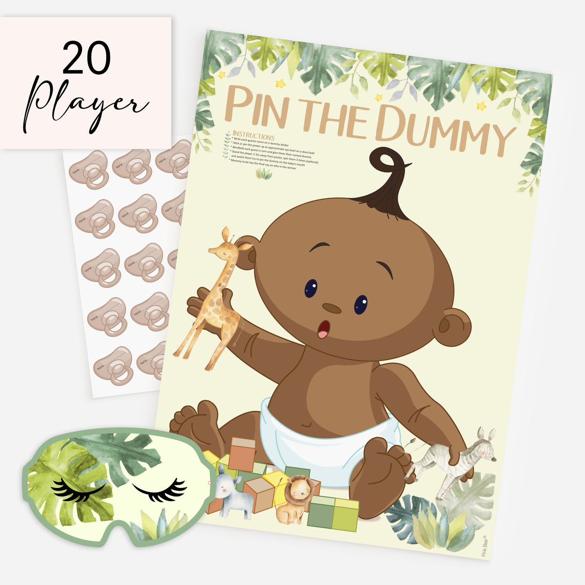 Safari Pin the Dummy Game ethnic
