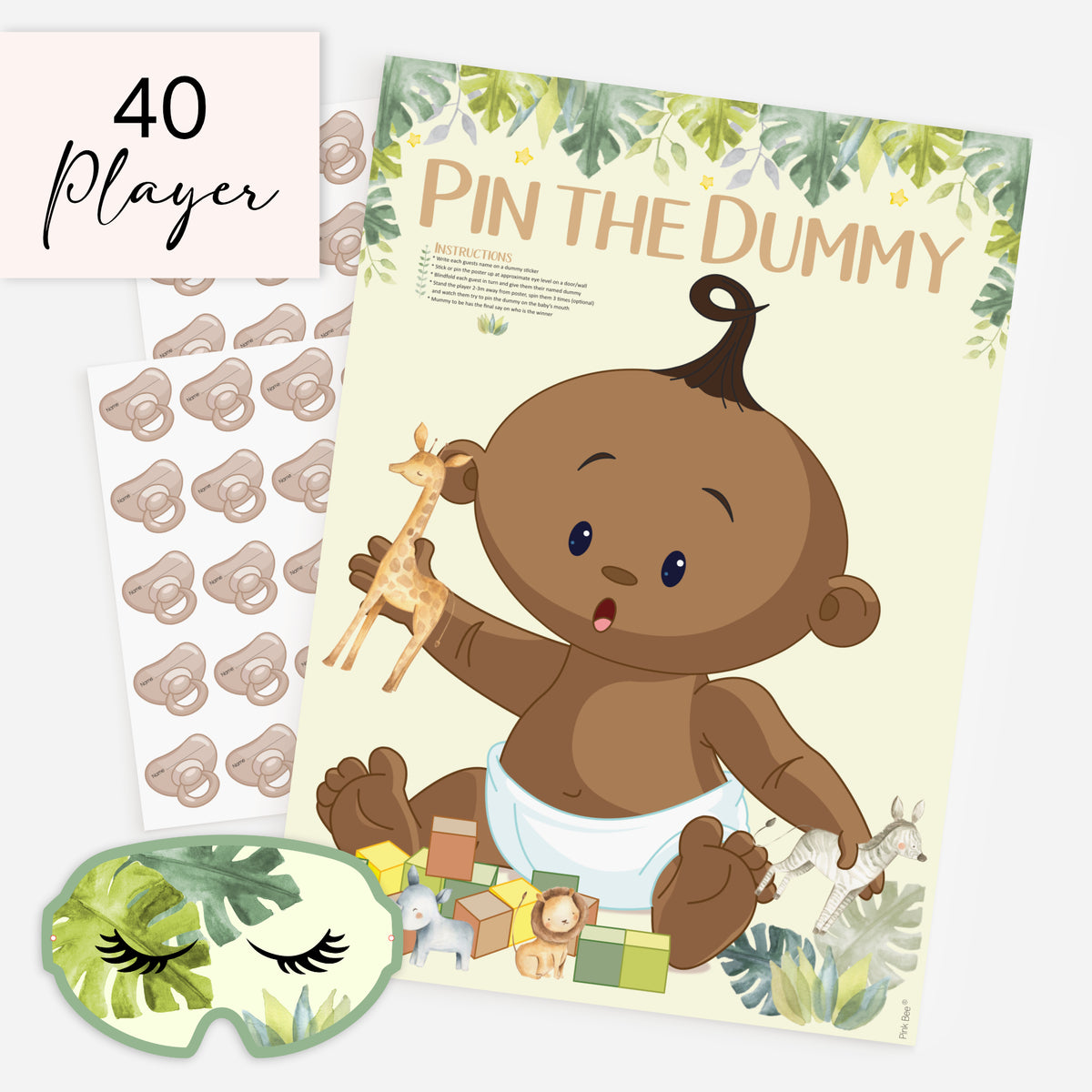 Safari Pin the Dummy Game ethnic