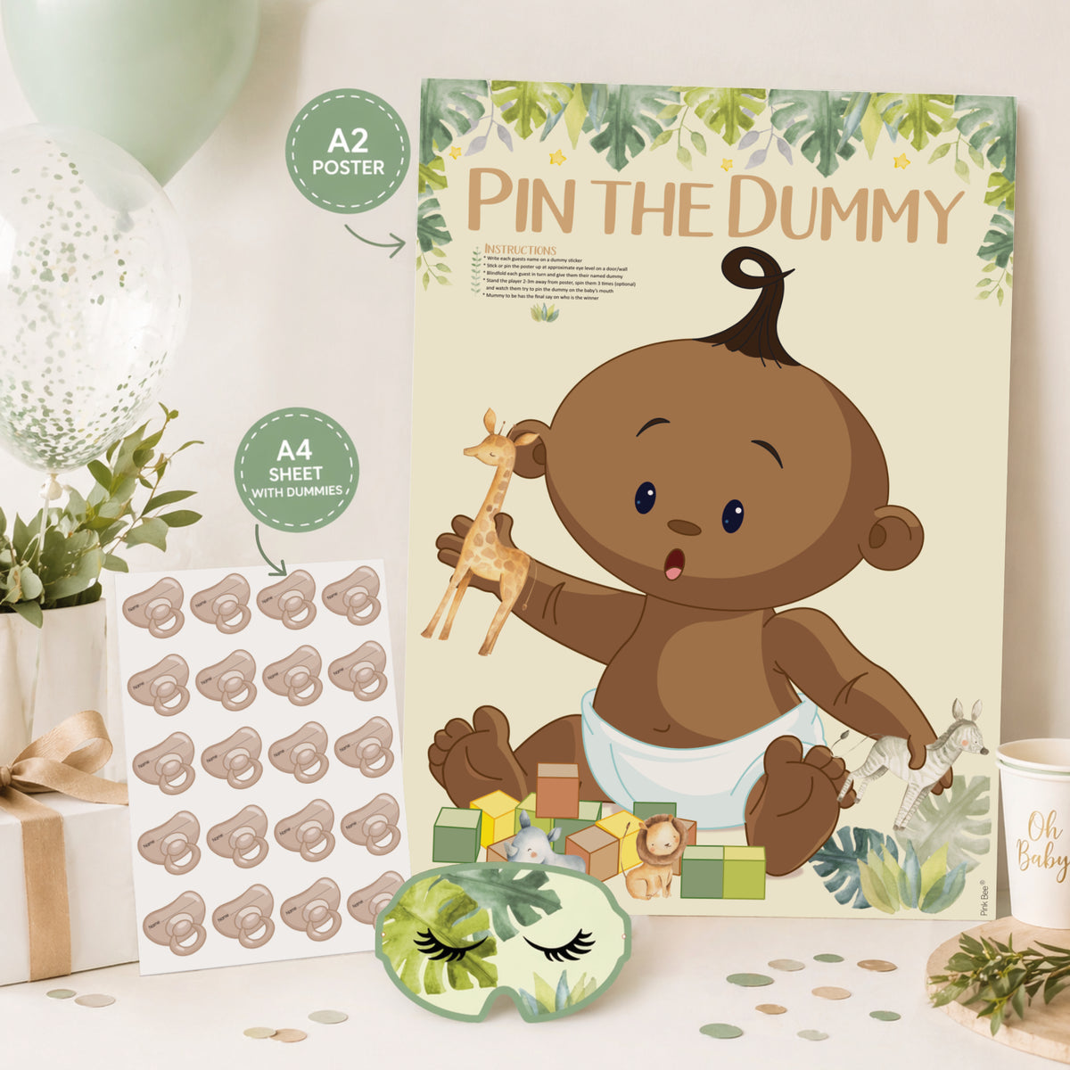 Safari Pin the Dummy Game ethnic