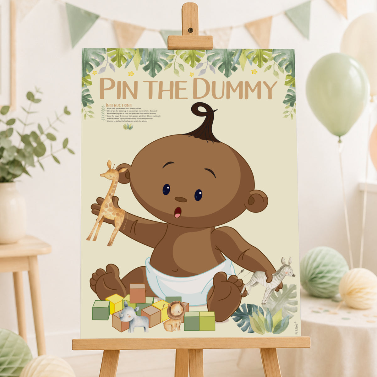Safari Pin the Dummy Game ethnic