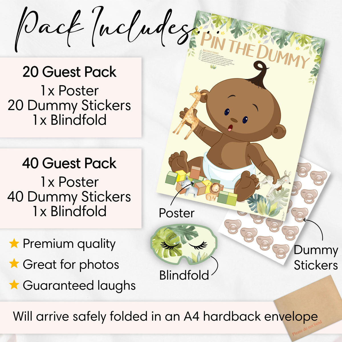 Safari Pin the Dummy Game ethnic
